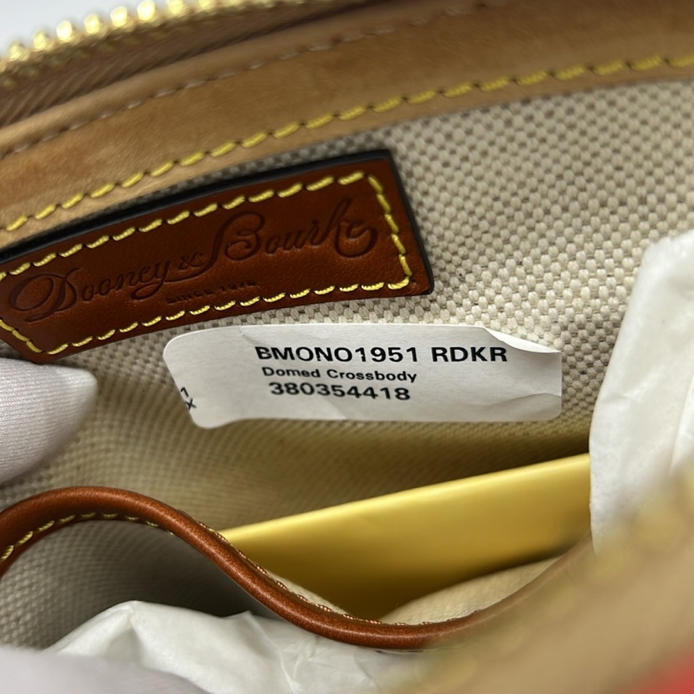 Dooney & Bourke Monogram Domed Crossbody Red - Picture 8 of 15